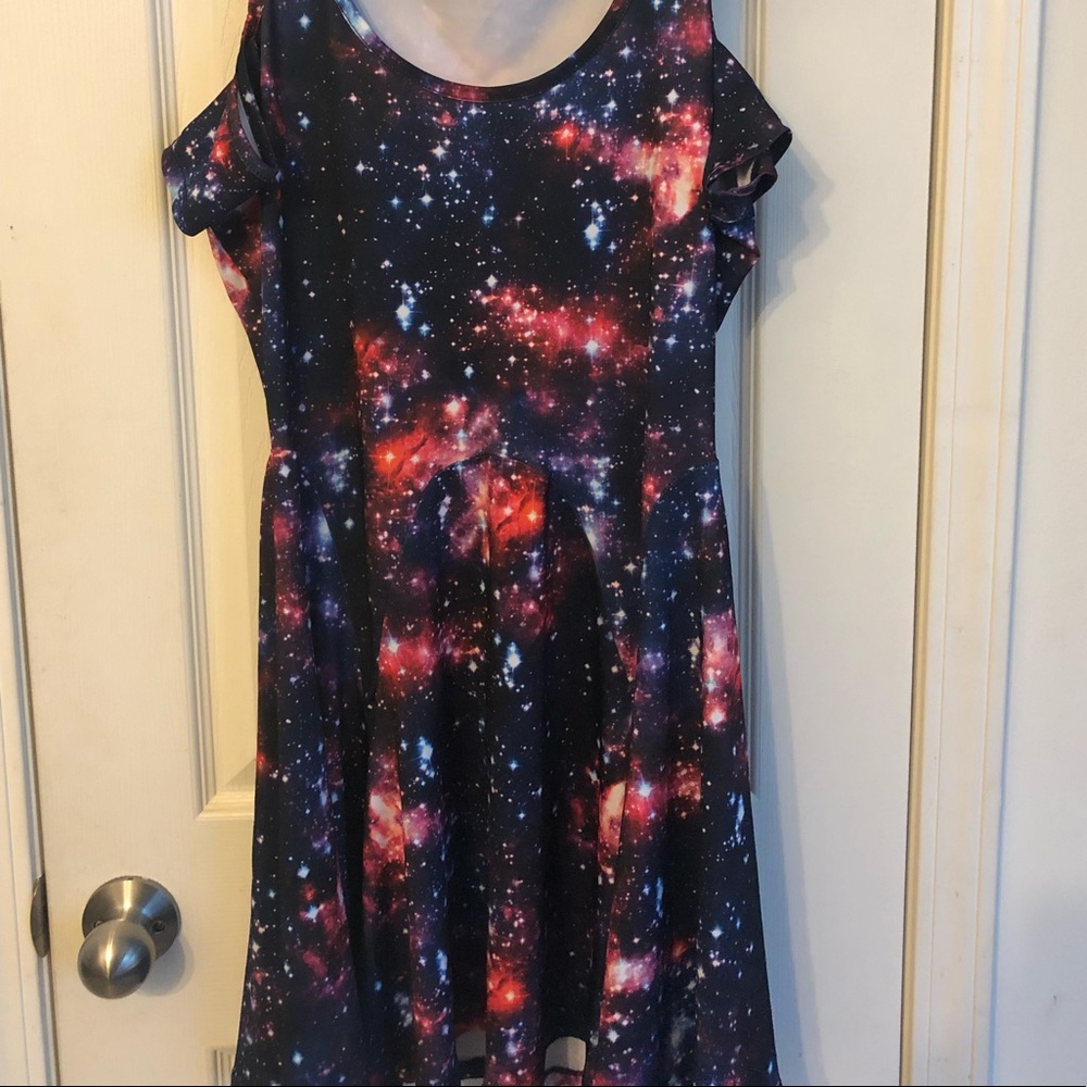 Galaxy dress, M, Hot Topic, never worn